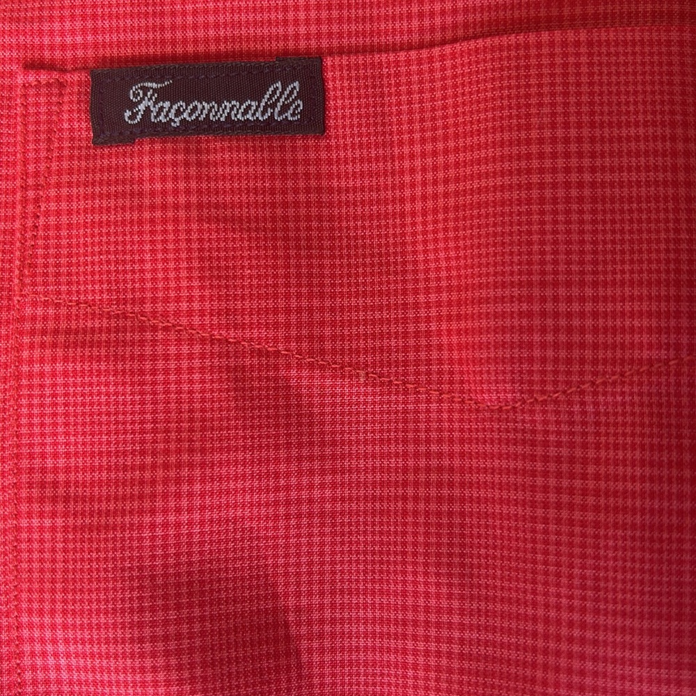 Faconnable Red Checkered Shirt